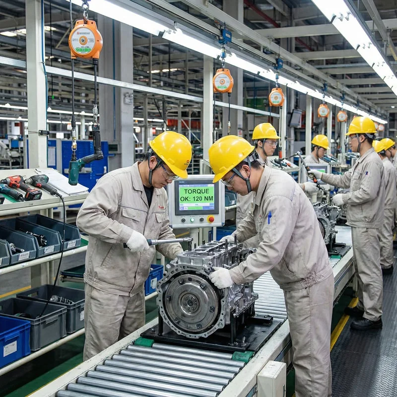 Controlled assembly process