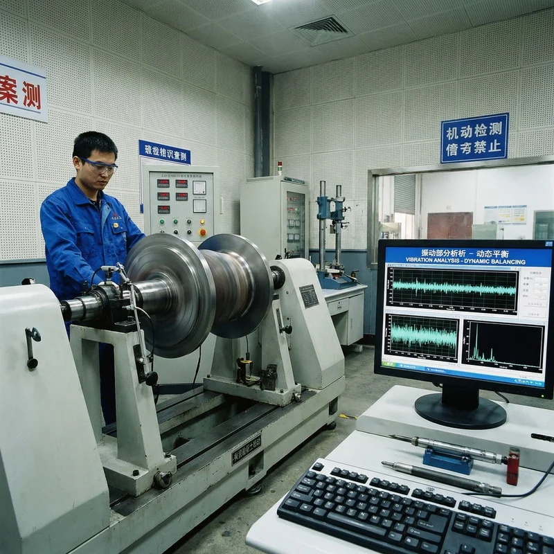 Dynamic balancing machine