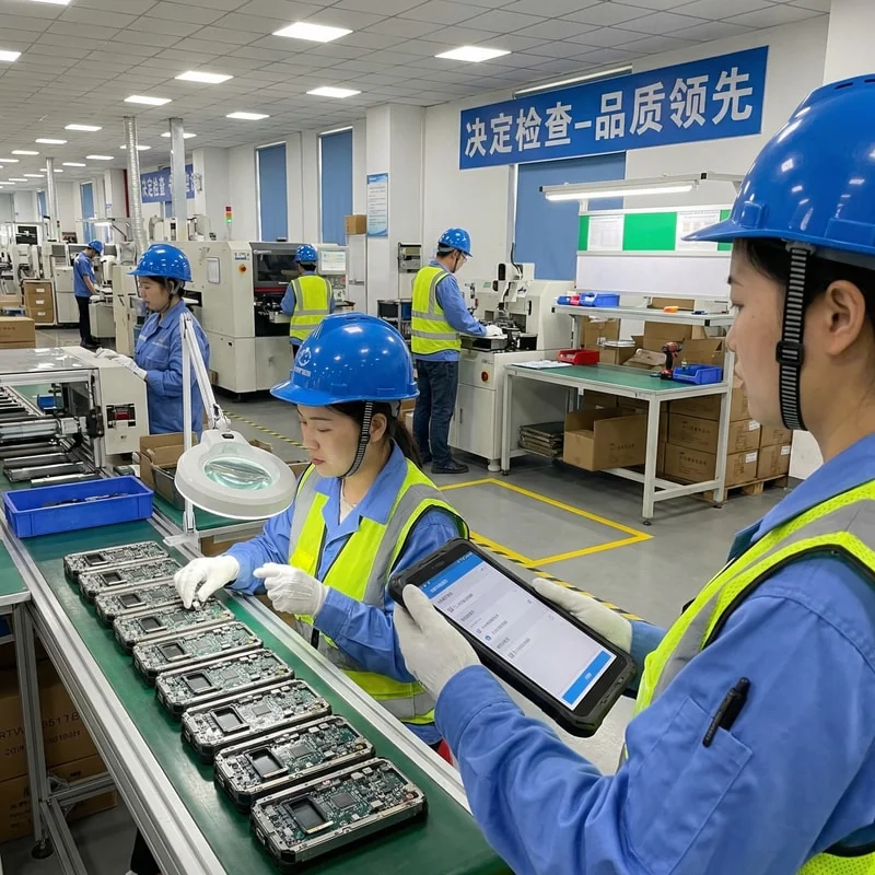 Final inspection before shipping