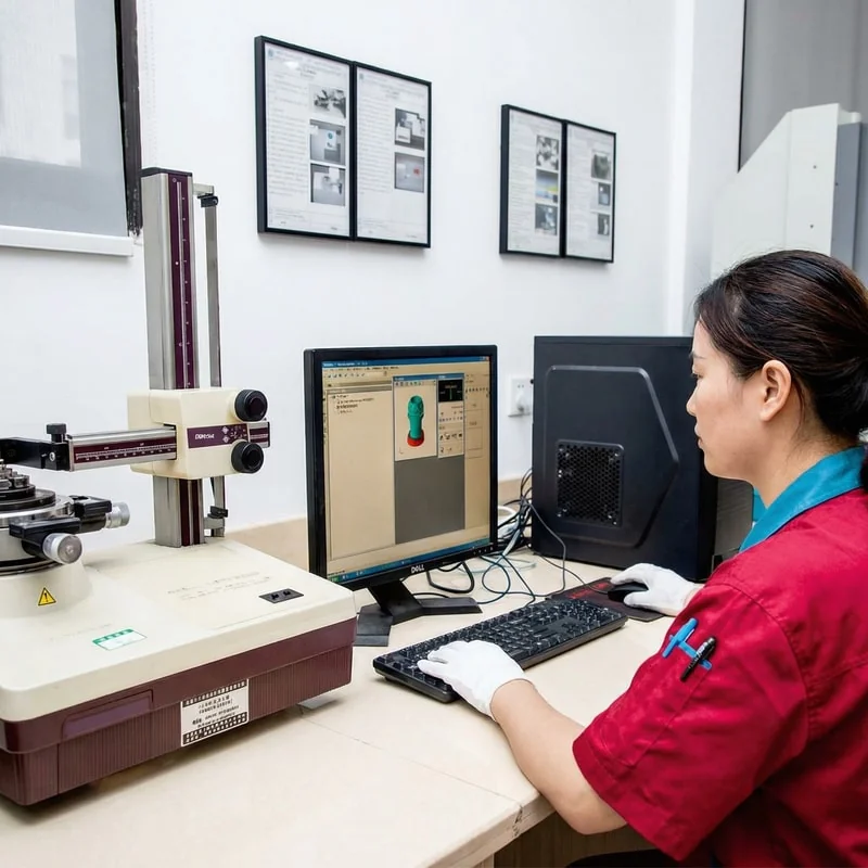 Production team operating machinery