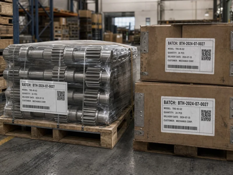 Professional packing for precision motor shafts