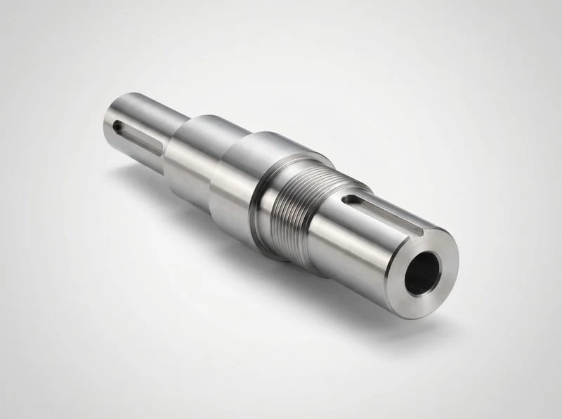 Hollow stepper motor shaft