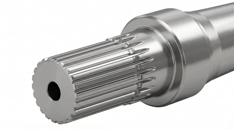 Splined Motor Shaft - High torque spline shaft