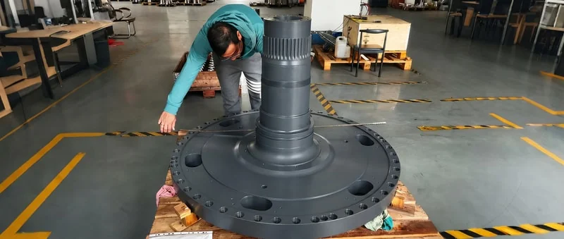 Shaft turning operation